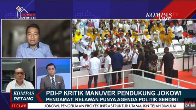 Kritisi Relawan, Politikus PDIP Sebut Presiden Endorse Capres bukan Suatu Masalah
