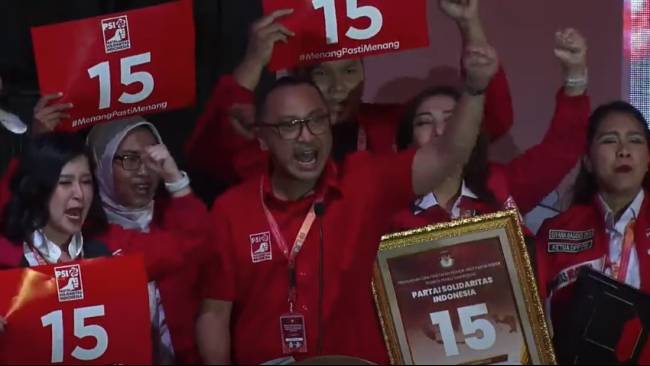 Pertama Kali Ikut Acara Pengundian Nomor Urut Parpol di KPU, Giring Ngaku Grogi