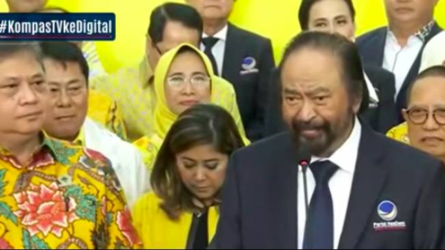 Isu Reshuffle Meredup, Surya Paloh di Kantor Golkar:  Nasdem Masih di Bawah Kepemimpinan  Jokowi