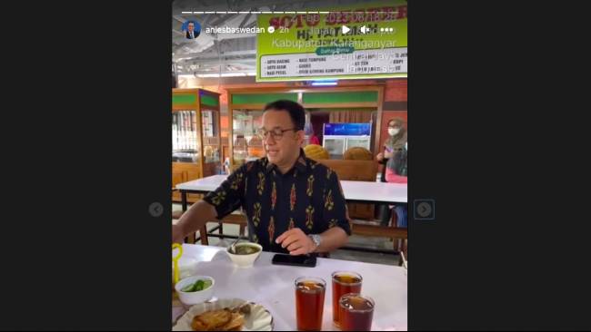 Kompak Bagi Momen di Sosmed: Anies Baswedan Asyik Nyoto, Ganjar Pranowo Pengajian di Kantor Gubernur