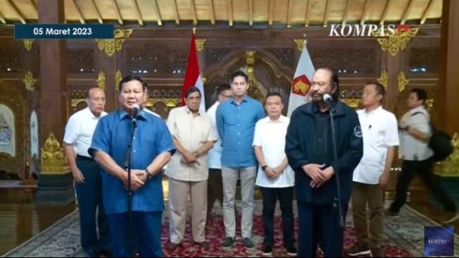 Soal Pertemuan Prabowo dan Surya Paloh, Pengamat Politik: Perjodohan Capres-Cawapres Bisa Berubah