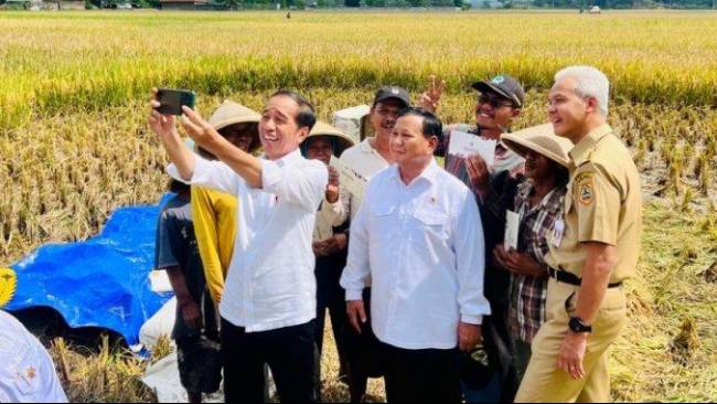 Jokowi Akrab dan Selfie Bareng Prabowo-Ganjar di Kebumen, Pengamat: Sinyal Restu Pilpres