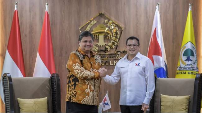 Airlangga Hartarto: Pertemuan Golkar dan Perindo Bahas Koalisi Besar