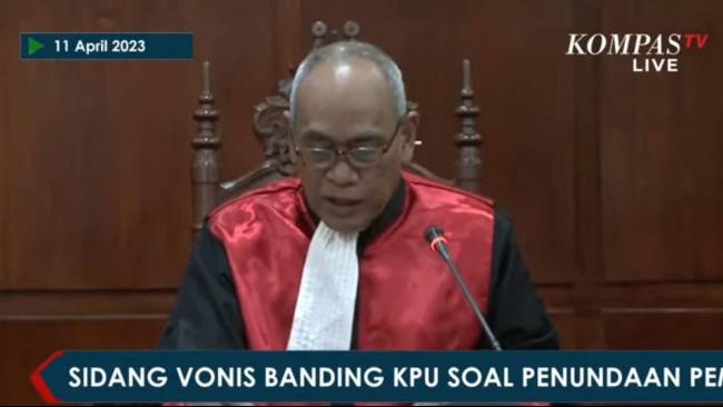 PT DKI Kabulkan Banding KPU Atas Partai Prima soal Penundaan Pemilu 2024, Putusan PN Jakspus Batal