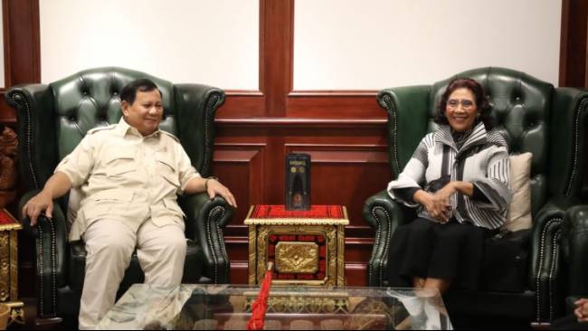 Susi Pudjiastuti Bertemu Prabowo, Sinyal Cawapres? Ini Kata Pengamat