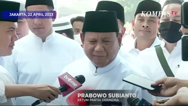 Ini Kata Prabowo soal Ganjar Jadi Bakal Capres PDIP
