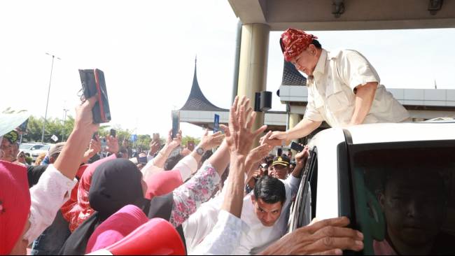 Prabowo Kunjungi Sumbar, Ketua DPC Gerindra Padang Pariaman Yakin akan Menang Besar