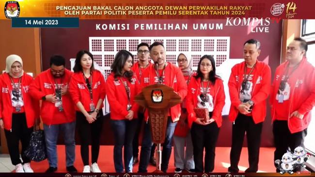 Daftarkan 580 Bacaleg ke KPU, PSI Targetkan 15 Juta Suara di Pemilu 2024