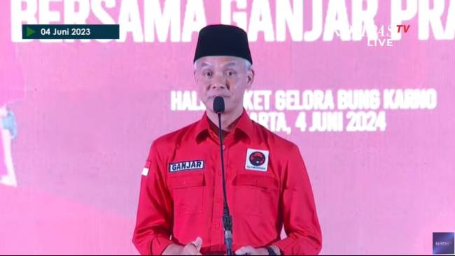 Ganjar Pranowo: Bu Mega adalah Guru Politik Saya, Pak Jokowi adalah Mentor Pemerintahan Saya
