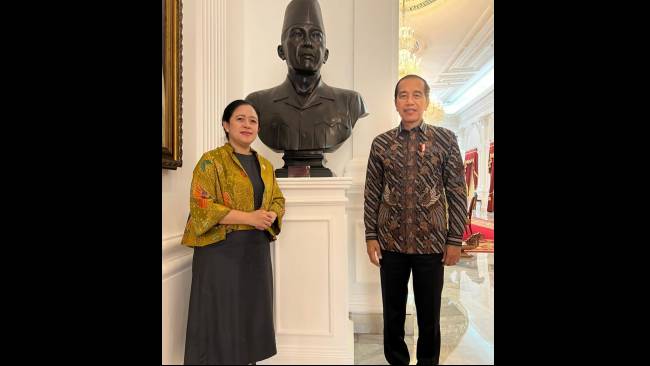 Puan Ketemu Jokowi di Istana Merdeka, Bahas Rencana Pertemuan dengan AHY?