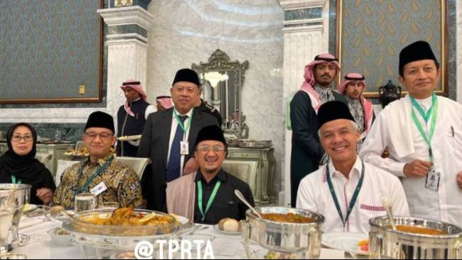 Ganjar-Anies Kembali Bertemu di Makkah, Kali Ini Undangan Makan Siang Raja Salman