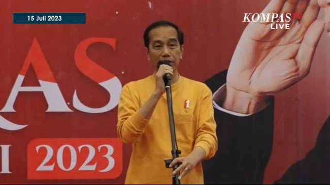 Di Hadapan Relawan, Jokowi: Koalisi Parpol Belum Jelas, Cawapres Siapa Juga Belum Jelas