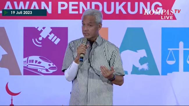 Ganjar Pranowo Minta Relawan Siapkan Taktik: Menang Tidak Hanya dengan Teriakan