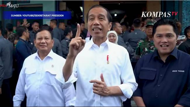Jokowi Boyong Prabowo dan Erick Thohir saat Kunker ke Malang: Tak Ada Hubunganya dengan Pilpres 2024