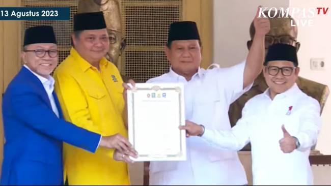 Didukung 4 Parpol di Pilpres 2024, Prabowo Janji Teruskan Program Jokowi dan Hapus Kemiskinan