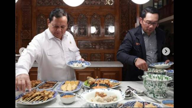 Gerindra Beberkan Isi Pembicaraan Prabowo dan Ridwan Kamil Semalam