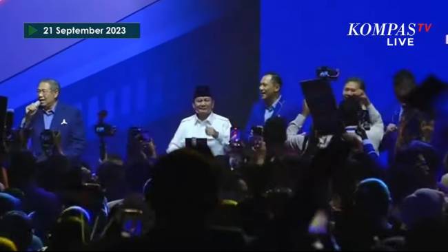 Momen SBY Nyanyi "Kamu Enggak Sendirian", Prabowo Asyik Berjoget