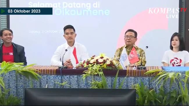 PGI Titip ke Ketua Umum PSI Kaesang Pangarep Bawa Pemilu 2024 Gembira bukan Menakutkan