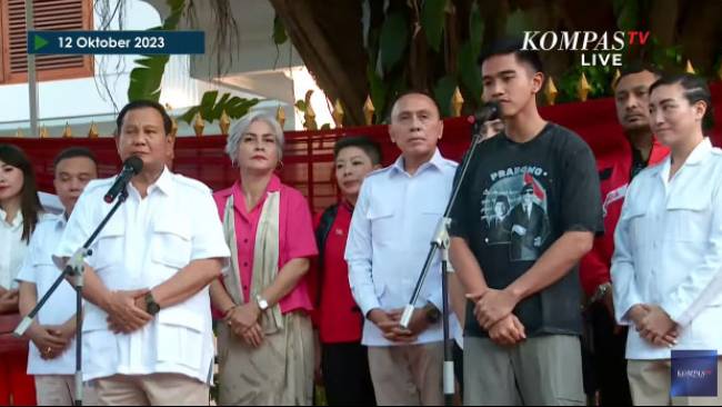 Kaesang Terharu Dengar Mars PSI di Rumah Ketum Gerindra, Prabowo: Marsnya Bener Nggak?