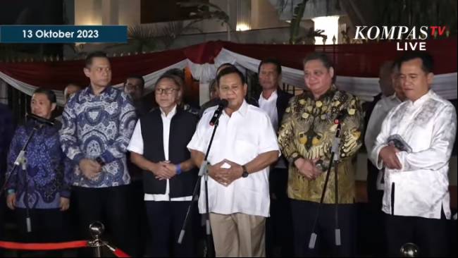 Ketum Parpol Koalisi Indonesia Maju Kumpul di Rumah Prabowo Malam Ini, Disebut Pilih Cawapres Gibran
