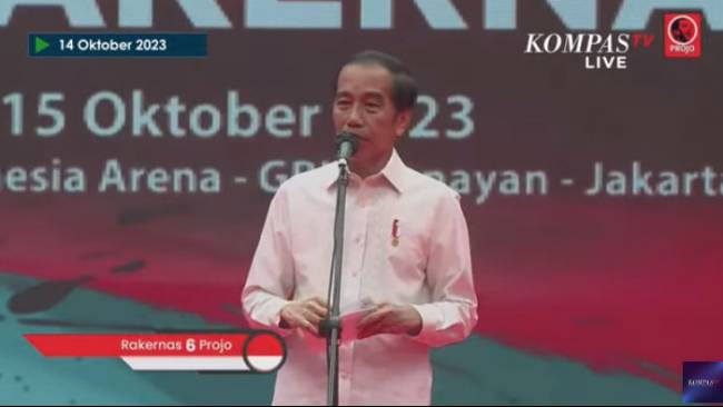 Di hadapan Relawan Projo, Jokowi: Jangan Mendesak Saya Ngomong Siapa, Orangnya Tidak Ada di Sini