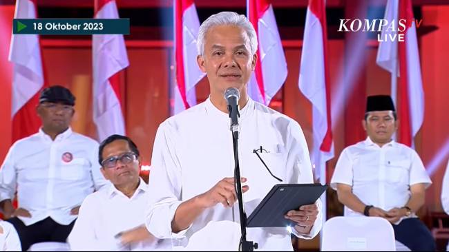 Perdana usai Deklarasi, Ganjar Pranowo Ungkap Tiga Fokus Basis Kerjanya Bersama Mahfud MD
