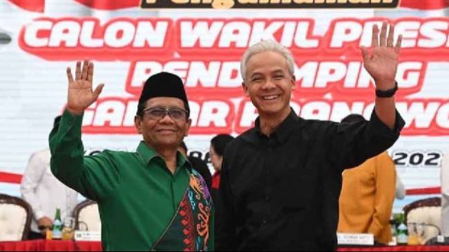Link Live Streaming Pendaftaran Ganjar-Mahfud MD sebagai Capres-Cawapres ke KPU