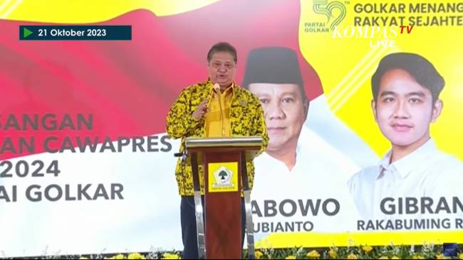Resmi, Golkar Usung Gibran jadi Bakal Cawapres Prabowo di Pilpres 2024