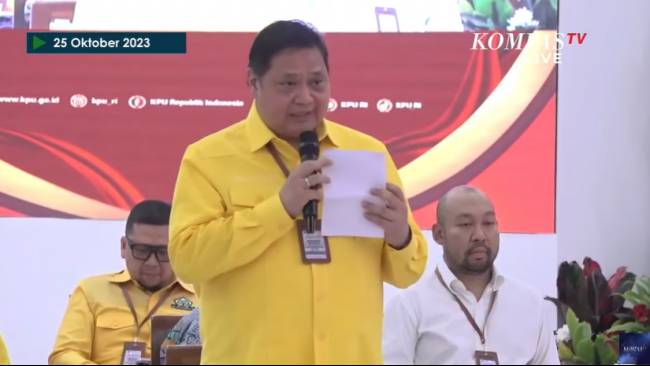 Airlangga Pastikan Tidak Ada Pengkaderan terhadap Gibran dalam HUT ke-59 Partai Golkar