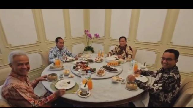 Ada Ayam Kodok dan Bebek Panggang, Ini Menu Makan Siang Jokowi, Anies, Ganjar, dan Prabowo di Istana
