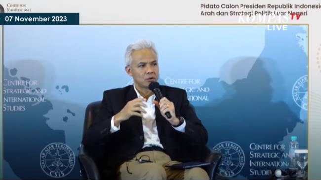 Ganjar Ungkap 5 Gagasan Utama soal Arah dan Strategi Kebijakan Luar Negeri Indonesia