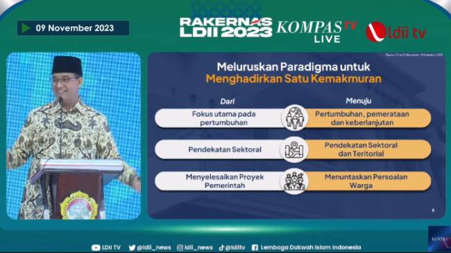 Anies: Geser Paradigma, dari Selesaikan Proyek Pemerintah jadi Selesaikan Masalah Warga