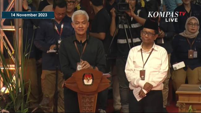 Ganjar Sebut Drama Politik saat Berpidato di KPU: Drakor yang Sangat Menarik