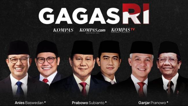KG Media Gelar Gagas RI Undang 3 Capres-Cawapres untuk Bahas Visi-Misi Menuju Indonesia Emas 2045