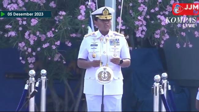 Peringatan HUT Armada RI, KSAL Ingatkan Peran Penting TNI AL di Pemilu 2024