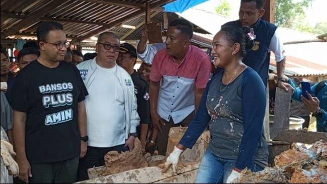 Anies Kunjungi Industri Batu Bata di Pekanbaru, Ketua RT Keluhkan Akses Jalan