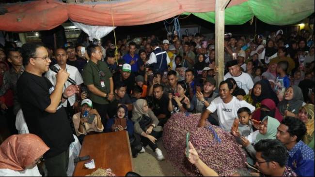 Kampanye di Brebes, Anies Tawarkan Kontrak Pembelian Hasil Panen kepada Petani Bawang