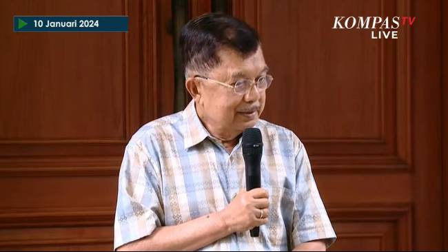 Tanggapi Jokowi Takkan Berkampanye, JK: Saya Menyatakan Dukungan tapi Tidak Kampanye