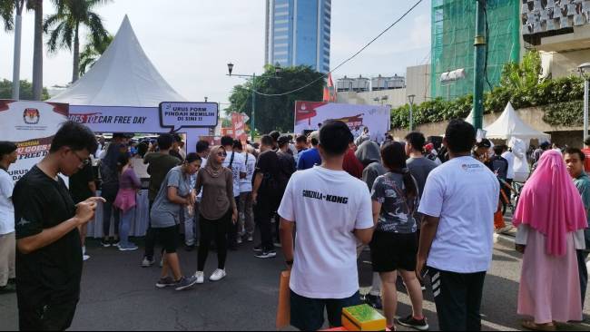 KPU Gelar Pengurusan Pindah TPS di CFD Bundaran HI Jakarta, Besok Hari Terakhir