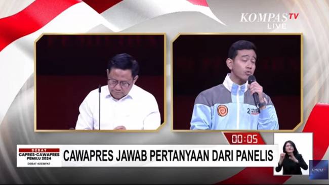 Debat Cawapres, Ketika Gibran Sebut Cak Imin Dapat Contekan dari Tom Lembong