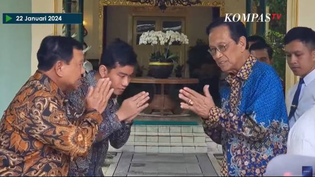 Temui Sri Sultan HB X, Prabowo: Sowan, Minta Izin Masuk ke Yogyakarta