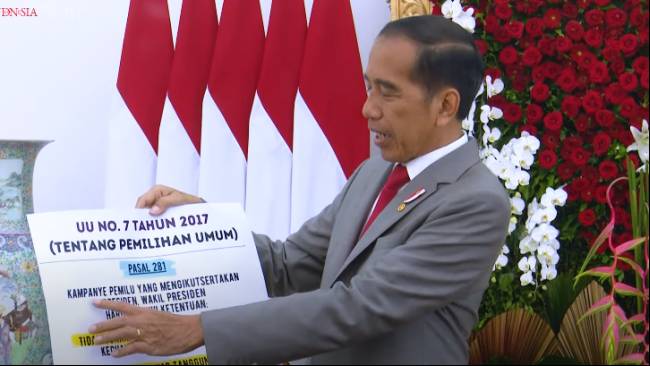 Jokowi Sebut Aturan Kampanye Presiden Diatur dalam UU Pemilu: Jangan Ditarik ke Mana-mana
