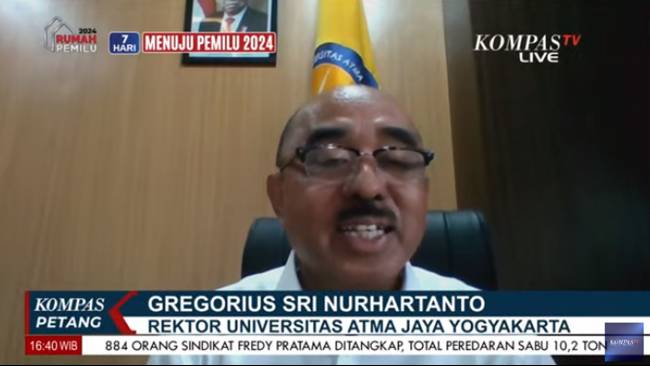 Rektor Universitas Atma Jaya Yogyakarta Sebut Gerakan Kampus Saat Ini Berdasarkan Fakta dan Realita