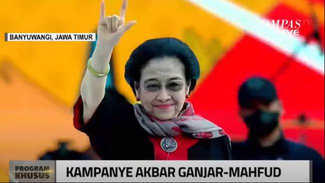 Kampanye di Banyuwangi, Megawati Ingatkan Pilih Pemimpin Jangan Cuma Ganteng, tapi Punya Etika Moral