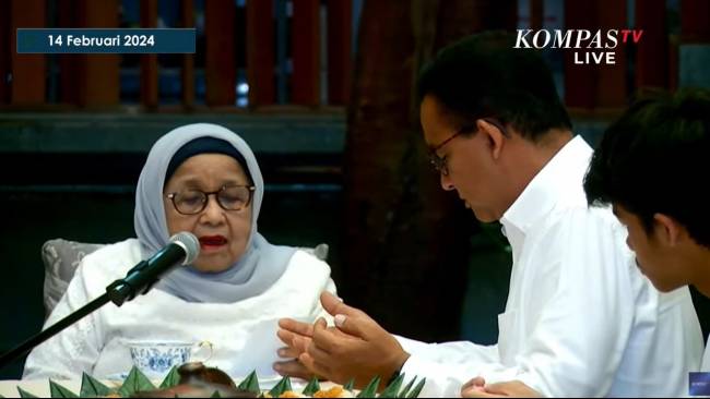 Doa Ibunda sebelum Anies Nyoblos: Jadikanlah AMIN Teguh dalam Mengemban Amanah
