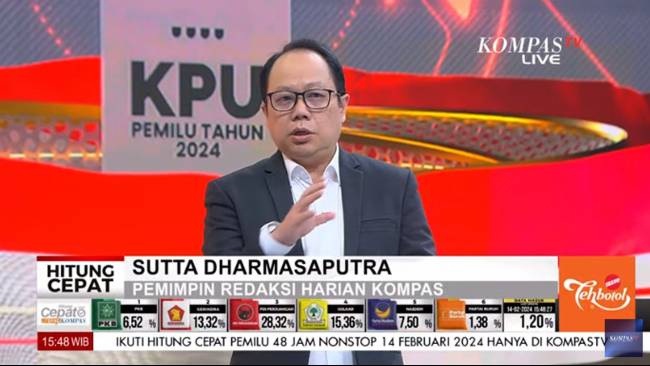 Hasil Hitung Cepat Litbang Kompas Temukan Pergeseran Suara, Parpol Harus Masif Lakukan Kaderisasi