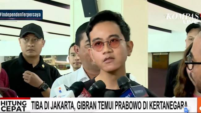 Unggul di Quick Count Litbang Kompas, Gibran: Santai-Santai, Tunggu Sampai Penghitungan Selesai