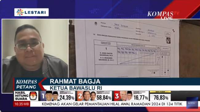 Ketua Bawaslu Pastikan Pihaknya Belum Temukan Pelanggaran Pemilu Terstruktur, Sistematis, dan Masif