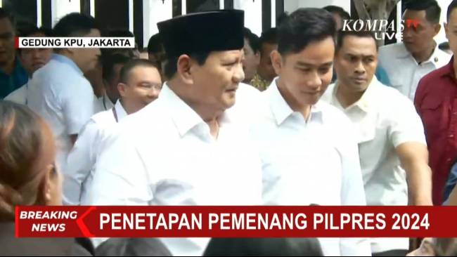 Tiba di KPU, Prabowo: Rakyat Berharap dan Menuntut Pimpinan Parpol Bekerja Sama