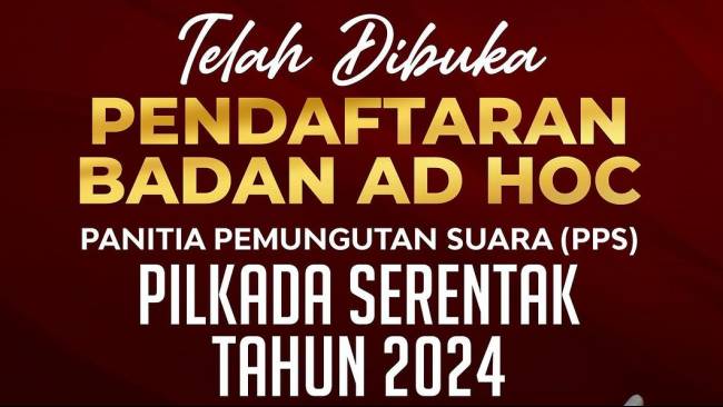 Berapa Gaji PPS Pilkada 2024? Rekrutmen Dibuka hingga 11 Mei 2024, Ini Cara Daftar dan Syaratnya